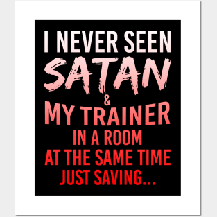 Funny Gift For Personal Fitness Trainer Posters and Art